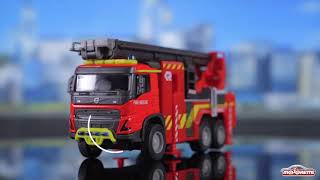 Majorette Grand Series - Camión de Bomberos Volvo 19 cm Trailer