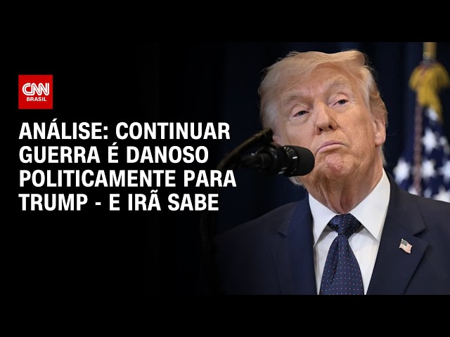 Irã sabe que CONTINUAR GUERRA é prejudicial politicamente para TRUMP; veja análise