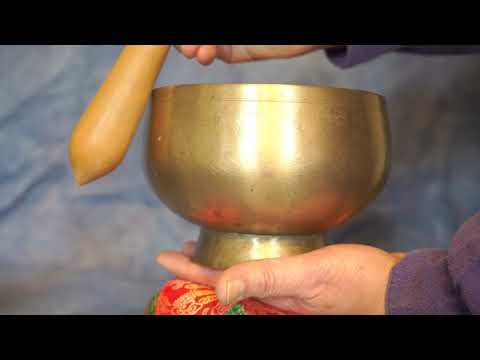 MEDIUM BOWL #M272 Note D#4 Fundamental 2nd Chakra/Sacral Demo & Mini-Meditation~6 min+Tutorial