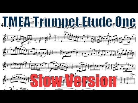 2020 Trumpet Etude 1  (Slow Version) - Texas All State TMEA