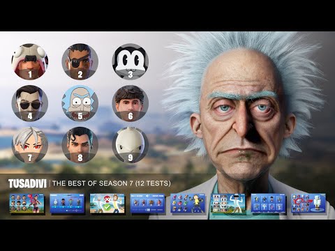 THE BEST OF SEASON 7 CHAPTER 2 (S17) - FORTNITE CHALLENGE | tusadivi