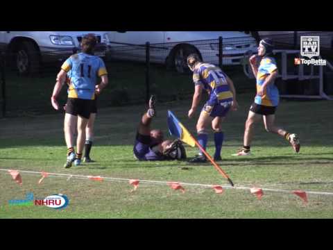 2016 NHRU Round 12 Premier 2 Highlights - Hamilton Hawks v Southern Beaches