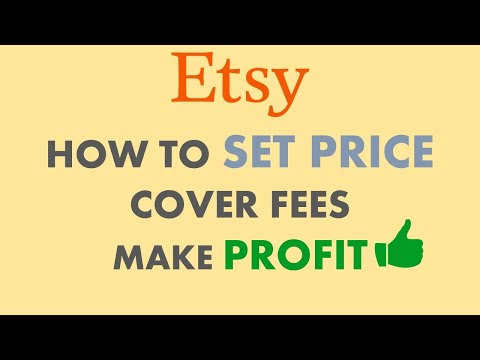 Etsy fees explained, how to calculate selling price...