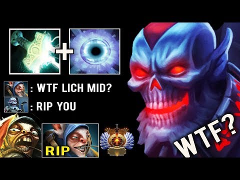NEW STYLE Lich Mid Mjorllnir Electric Chain Frost Counter 6k Meepo Imba 7.23 Dota 2