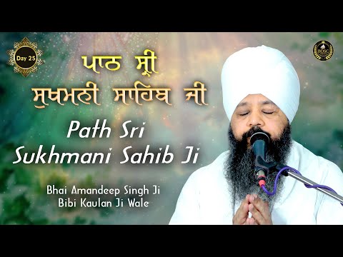 Path Sri Sukhmani Sahib Ji | Amritvela Day 25 | Bhai Amandeep Singh Ji | Bibi Kaulan Ji Wale 16/7/25
