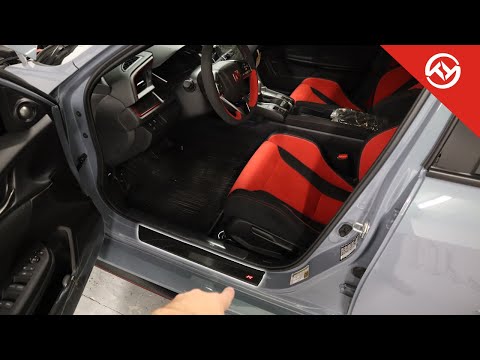 HONDA CIVIC TYPE R ILLUMINATED DOOR SILL INSTALL!