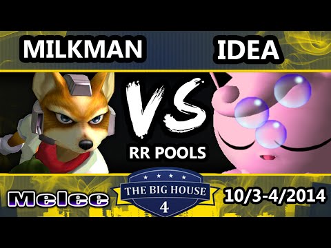 The Big House 4 - Idea (Jigglypuff) Vs. Milkman (Fox) - Pools Round 1 - SSBM