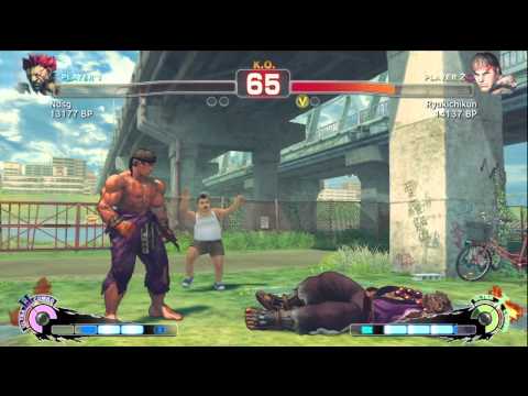 Ryukichikun [Ryu] vs Fujino [Akuma] 1 of 3 SSF4 Japanese Online Ranked Matches -TRUE-HD