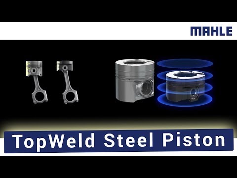 Mahle topweld steel piston for high-speed diesel application...