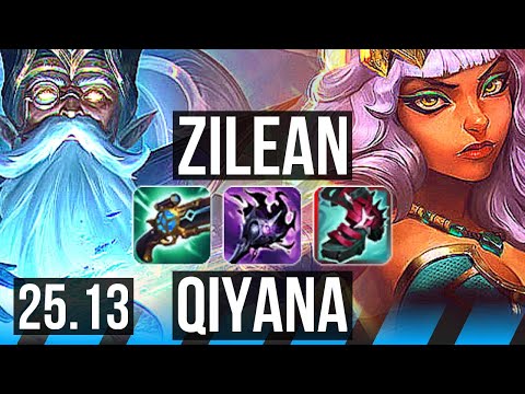 ZILEAN vs QIYANA (MID) | 800+ games | EUW Master | 25.13