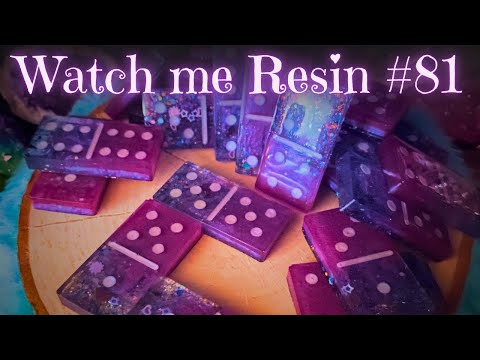 Sparkly Glamour Dominoes | Watch me Resin #81