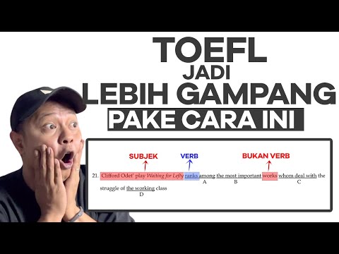 How to QUICKLY determine SUBJECT AND VERB in TOEFL questions