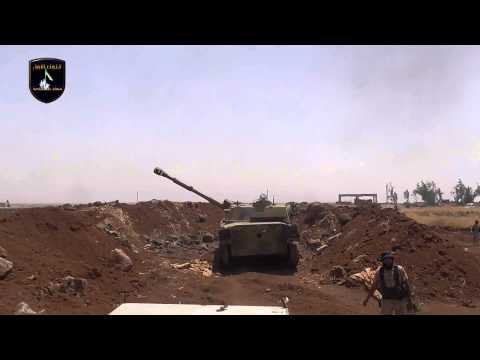 اغتنام دبابة من اللواء 52 من قبل اللواء الأول مهام خاصة في الحراك في ريف درعا ضمن معركة القصاص