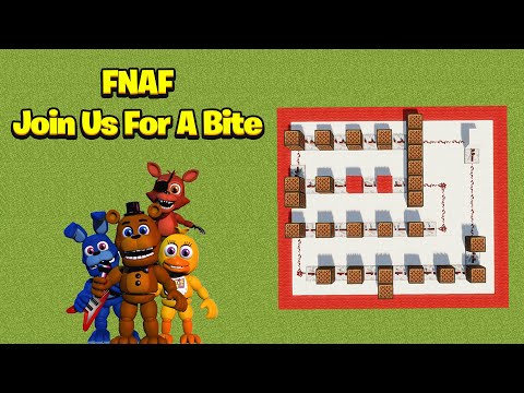 "Join Us For a Bite" - FNAF Five Nights At Freddy's Minecraft Note Blocks Tutorial
