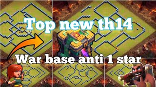th14 war base 2023 with link anti 1 star/anti 2 star | th14 war base leyout with link #clashofclans