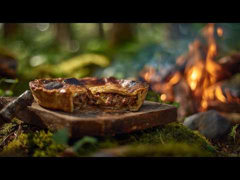 🍖 Low-Carb Meat Pie Like NEVER Before 🤯 Bushcraft Outdoor Cooking