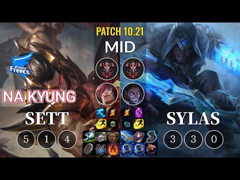 AF Na Kyung Sett vs Sylas Mid - KR Patch 10.21