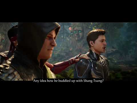 Reptile, Baraka, Kenshi, Kung Lao and Johnny Cage meets Ashrah