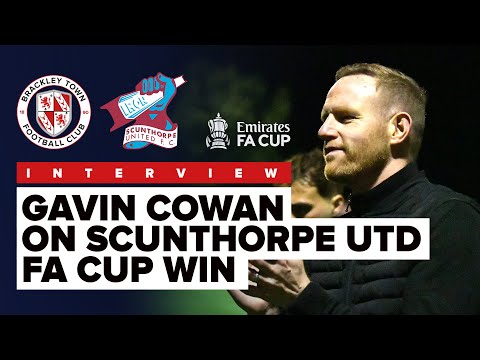 INTERVIEW: Gavin Cowan on Brackley Town 3-1 Scunthorpe United