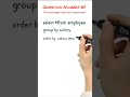 81 Find Second Highest Salary From Employee Table Using SQL Interviewquestions Javaprogramming