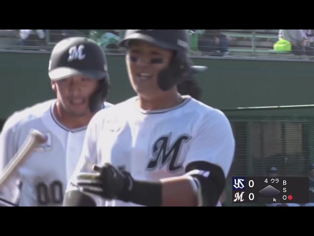 【みやざきPL】先制2ラン!! マリーンズ・山口航輝 宮崎の空に美しい放物線を描く!! 2025年10月26日 千葉ロッテマリーンズ 対 東京ヤクルトスワローズ