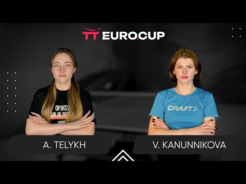 14:45 Anastasiia Telykh - Vasylysa Kanunnikova 22.01.2025 TT Euro.Cup Women Ukraine Star. TABLE 3
