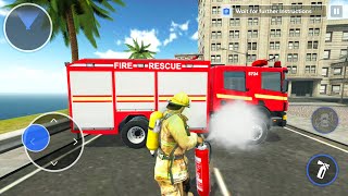 Emergency Services Simulator #2 Firetruck, Ambulance &amp; Cops Car - Android Gameplay