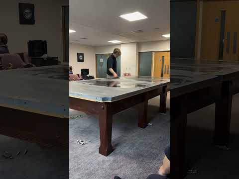 12ft Snooker table install in London.