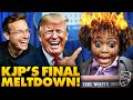 Karine Jean Pierre Burst Into TEARS In Last Briefing Before Trump's EPIC Return | Internet ROASTS 🔥