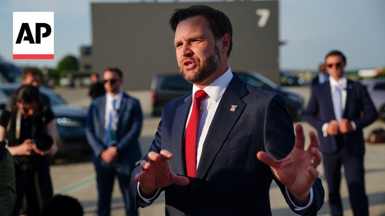 Video | JD Vance says Iran 'can be confusing negotiators' as he leaves Switzerland