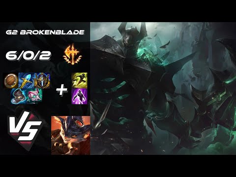 G2 Esports BrokenBlade TOP Mordekaiser vs Rumble - EU Challenger Patch 25.S2.8