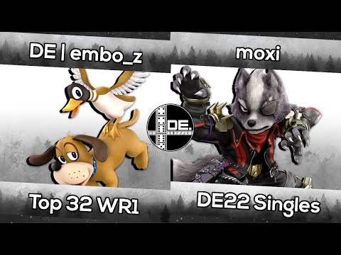 DE | embo_z (Duck Hunt) vs. moxi (Wolf) | Domino Effect 22 | Smash Ultimate Top 32 WR1