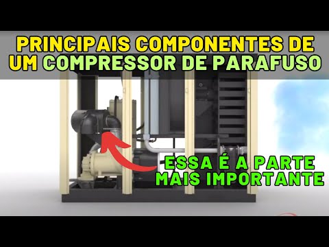 Principais componentes de um Compressor de Parafuso!