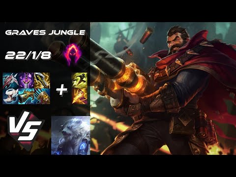 JUNGLE Graves vs Volibear - NA Challenger Patch 25.S1.6