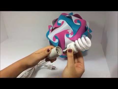 Luvalamps - How to attach a cord to any LuvALamps shapes