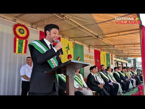 SUB GOBERNADOR FEDERICO MORÓN RINDE HOMENAJE A BOLIVIA EN ACTO OFICIAL POR 201 AÑOS DE INDEPENDENCIA