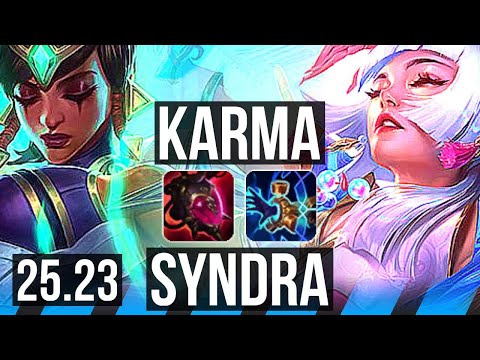 KARMA vs SYNDRA (MID) | 7/2/9 | EUW Master | 25.23