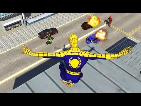 Flying Spider Hero Crime CityRescue Mafia Battle Android Gameplay