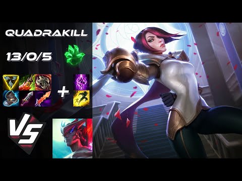 TOP Fiora vs Yone [QUADRAKILL] - NA Challenger Patch 14.22