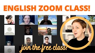 ZOOM CALL ENGLISH CLASS - ZOOM APP ONLINE CLASSES IN ENGLISH - ONLINE ZOOM ENGLISH CLASSES
