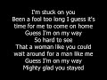Lionel Richie -  Stuck On You (Lyrics)