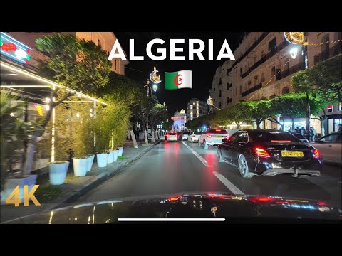 Is This Europe? 🇩🇿 Night Drive in Algiers During Ramadan ✨🌙 | 4K