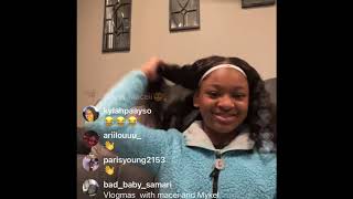 BadKidMacei Talking About Her Vlogmas On Instagram Live 12/1/20