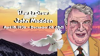 How To Draw Tribute to John Madden #Madden #EAsports #NFL #Raiders #Procreate #MrSmithsArtRoom4kids