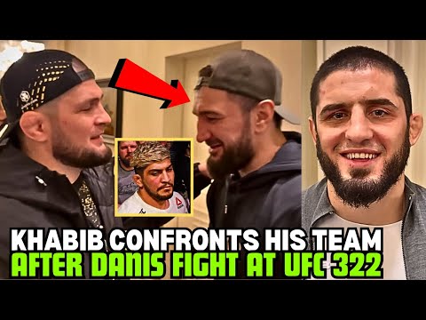 Khabib CONFRONTS Abubakar After Fight With Dillon Danis At UFC 322 And Islam Makhachev Interview