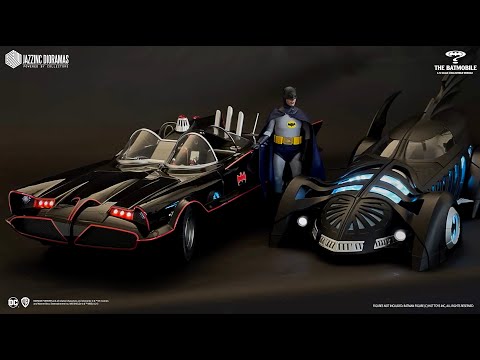 1/6 scale 1995 Batmobile compared to 1966, BvS and Bat signal