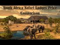 South Africa Safari Lodges Price Comparison