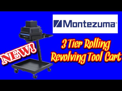 New Montezuma Rolling 3 Tier Revolving Tool Cart