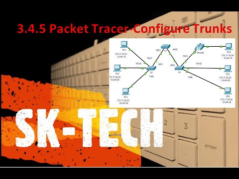 3.4.5 Packet Tracer-Configure Trunks