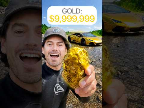 He's Digging For Gold To Build A Golden Car 😱